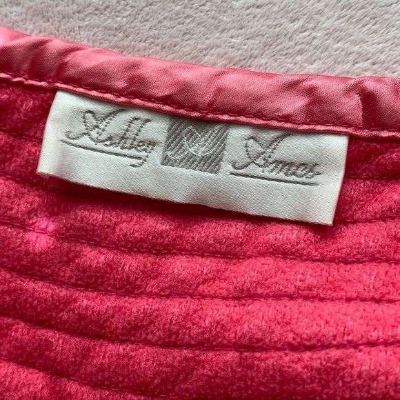 VINTAGE Ashley Ames Pink Robe size Medium - Picture 8 of 16